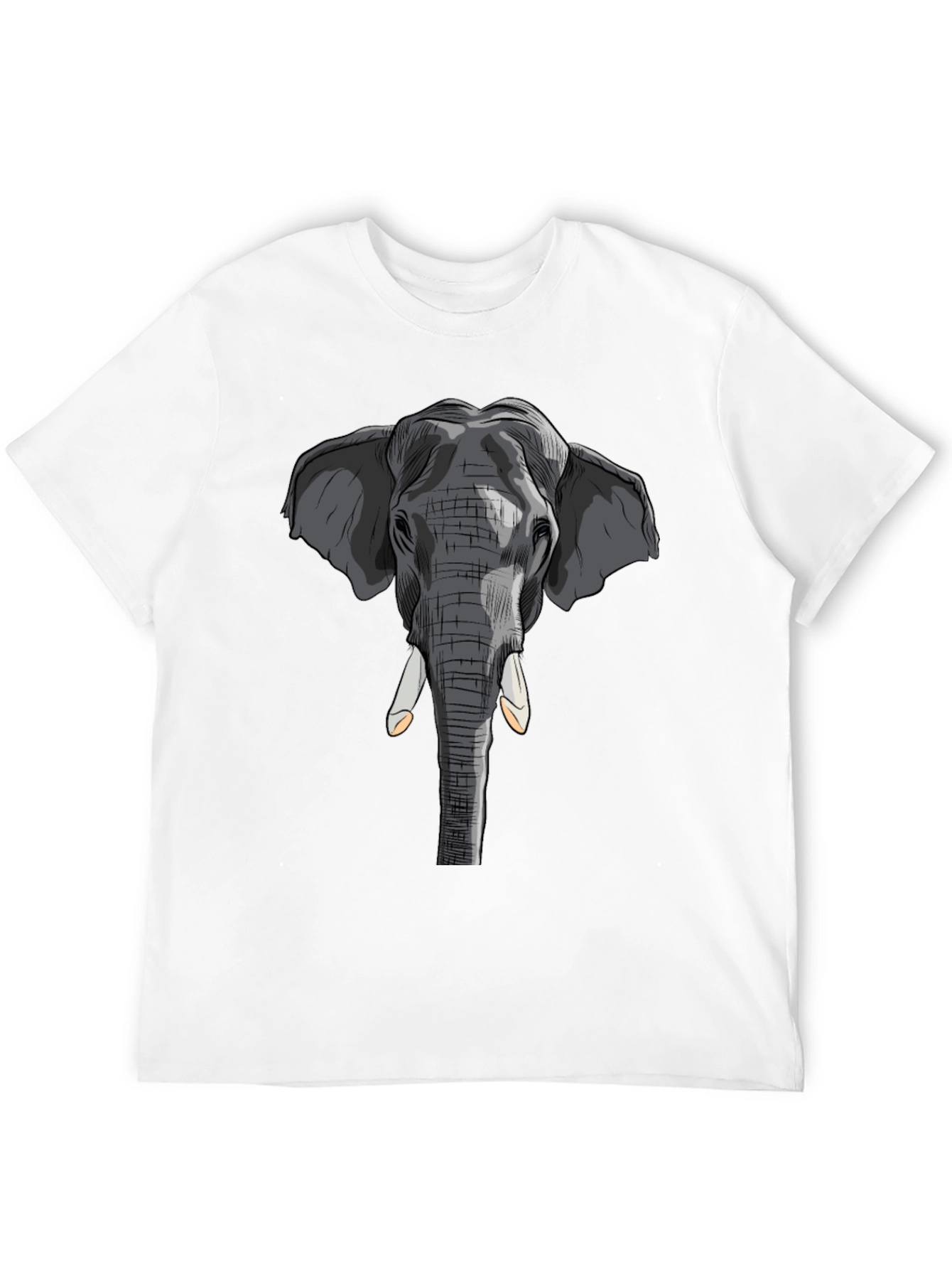 Elephant Graphic T-Shirt - Stylish Animal Print Tee