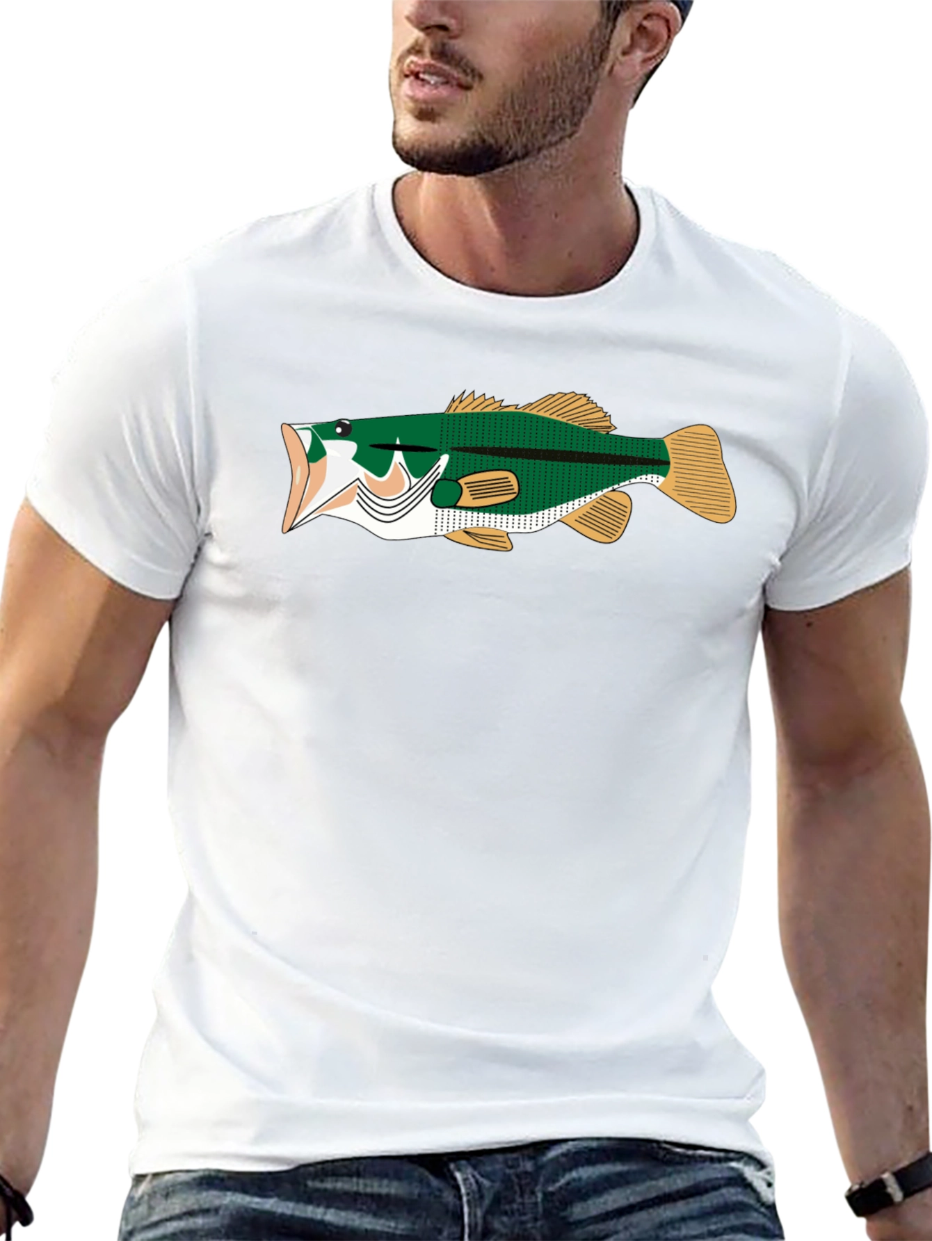 Bass Fishing T-Shirt - Unique Angler Design