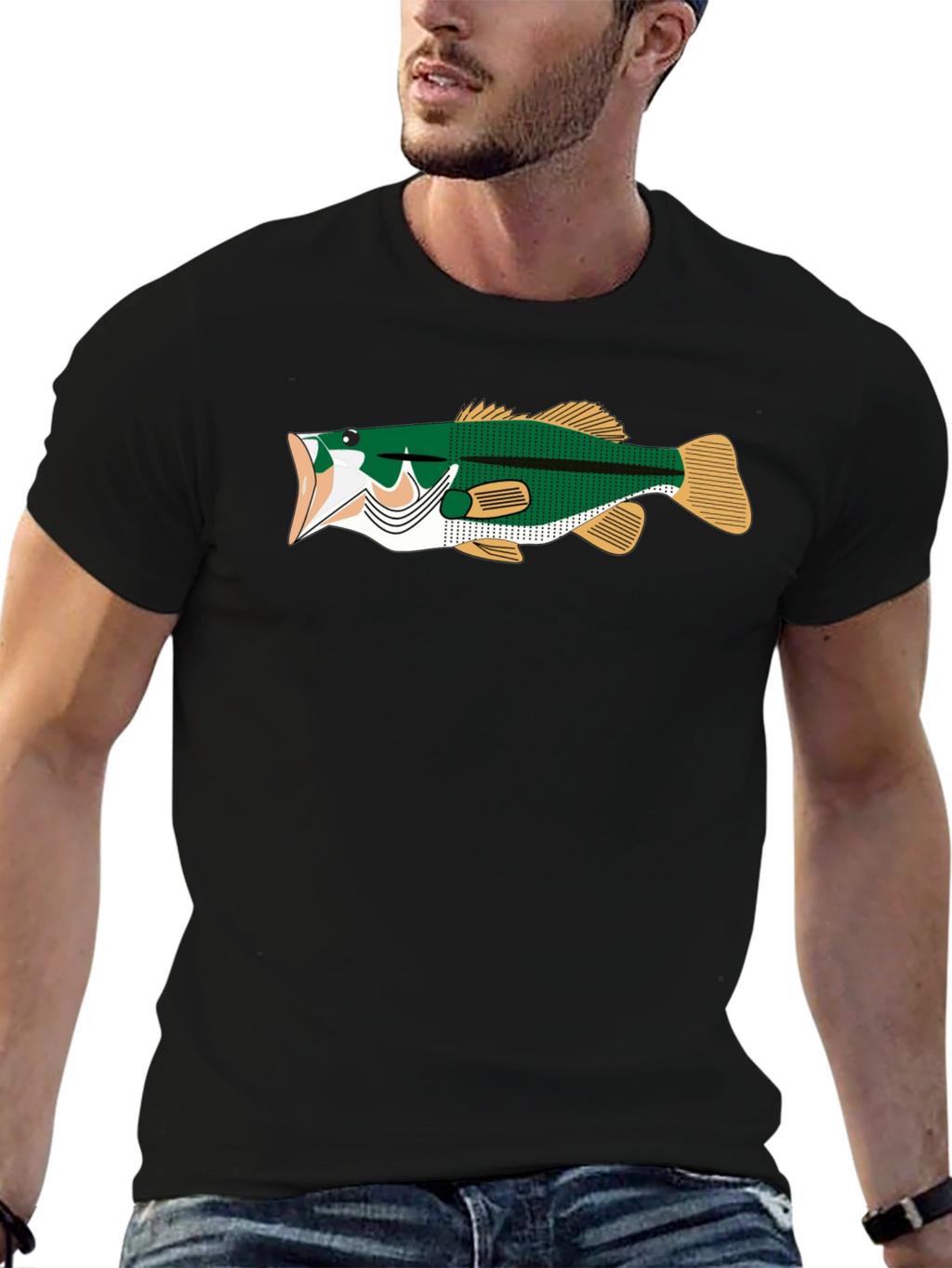 Bass Fishing T-Shirt - Unique Angler Design