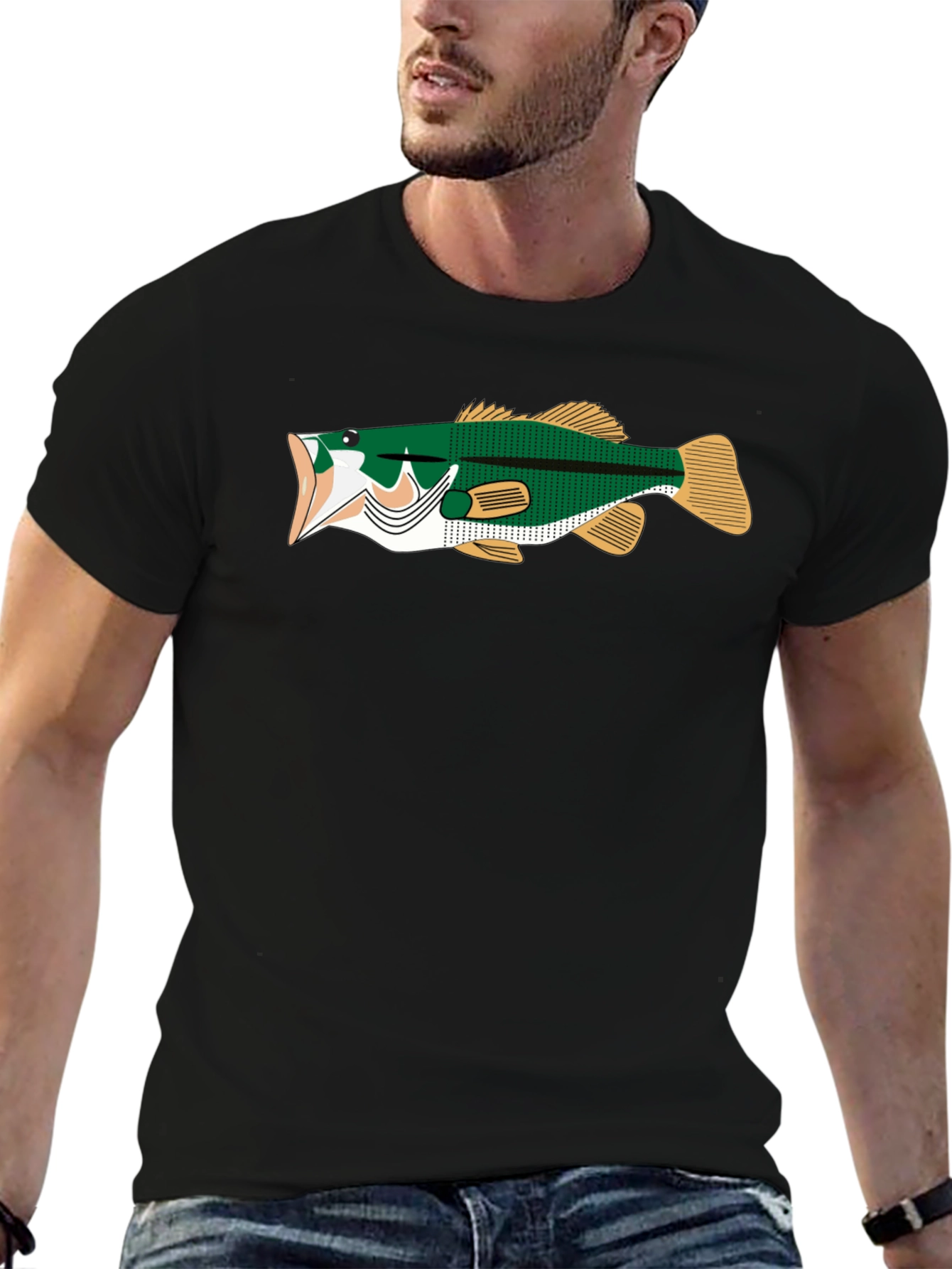 Bass Fishing T-Shirt - Unique Angler Design