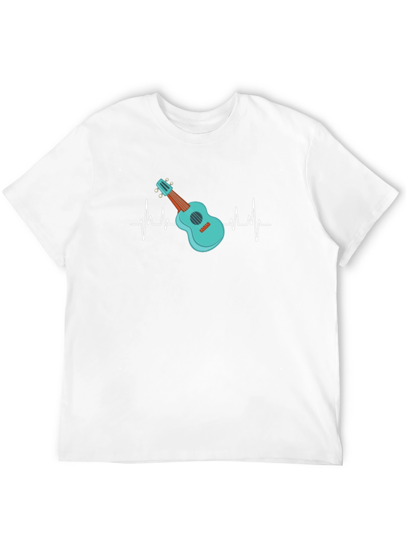 Ukulele Heartbeat T-Shirt - Music Lover Tee