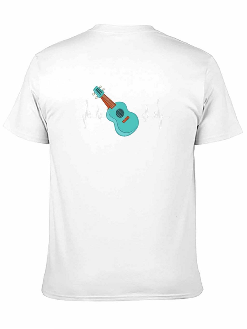 Ukulele Heartbeat T-Shirt - Music Lover Tee