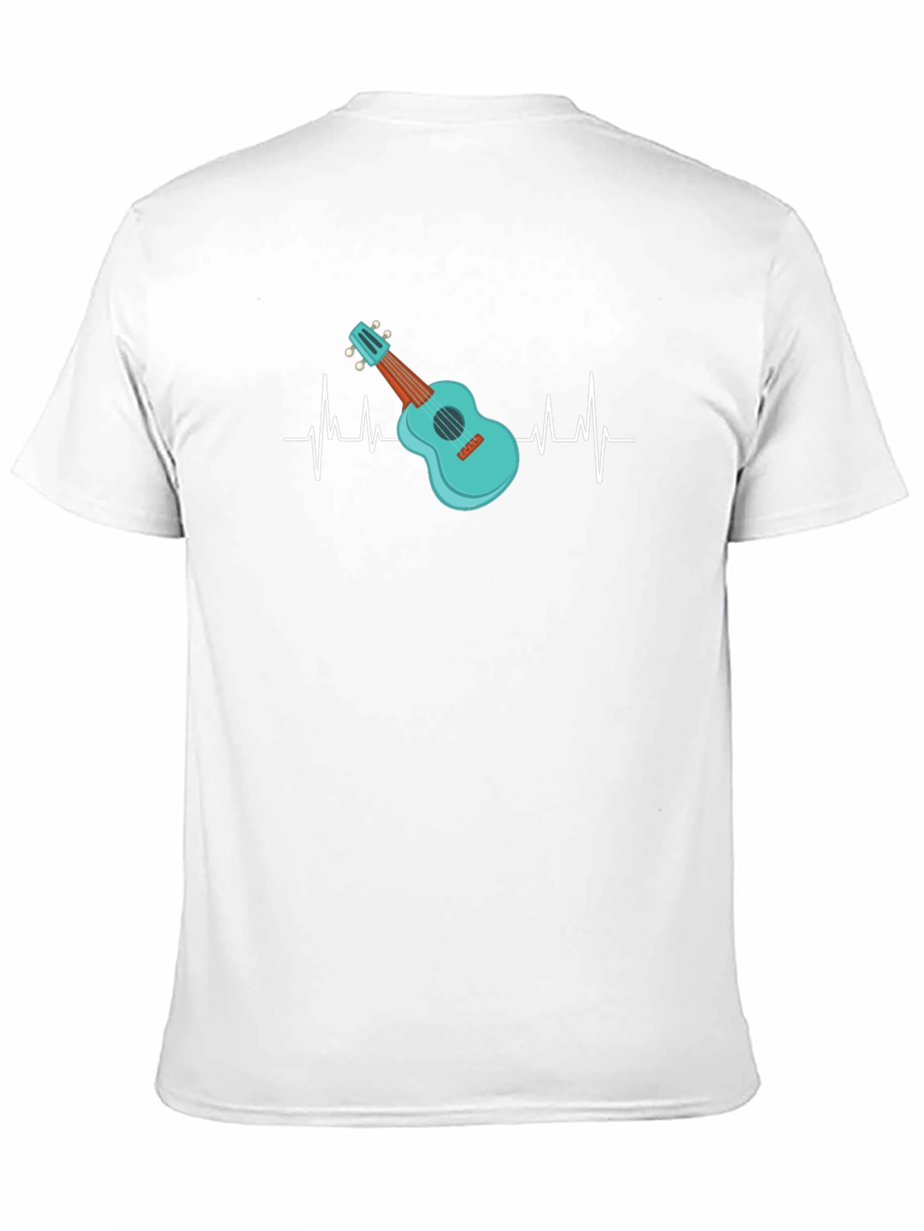 Ukulele Heartbeat T-Shirt - Music Lover Tee
