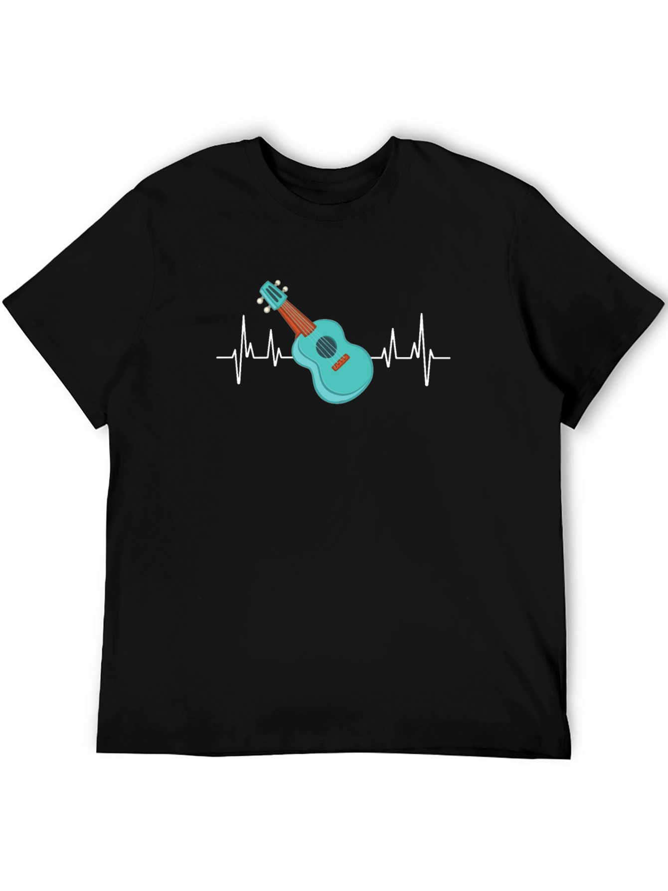 Ukulele Heartbeat T-Shirt - Music Lover Tee