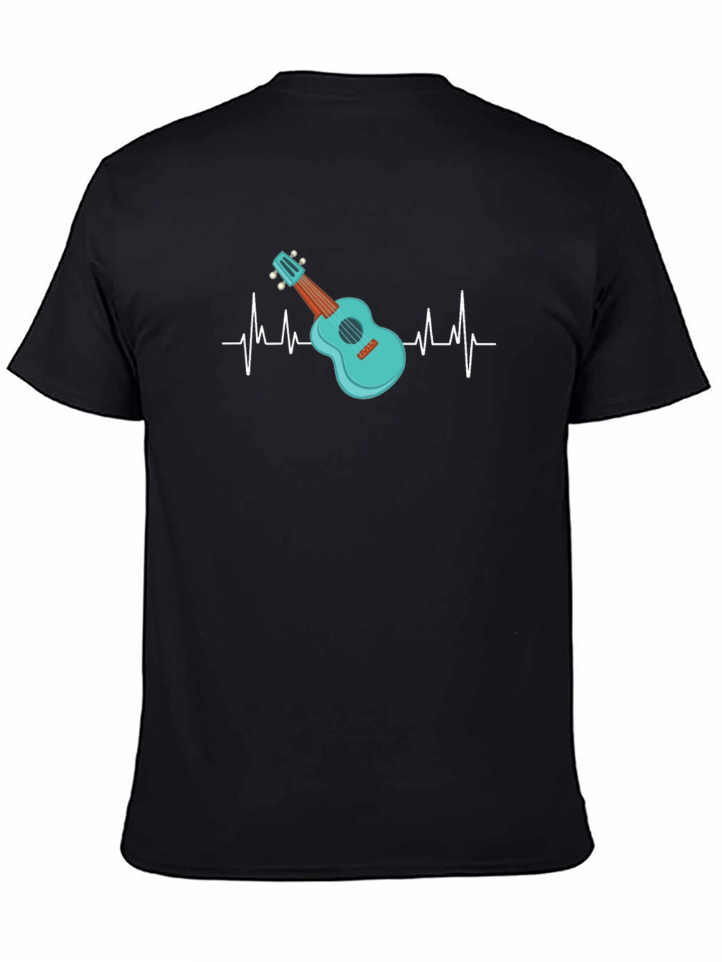 Ukulele Heartbeat T-Shirt - Music Lover Tee