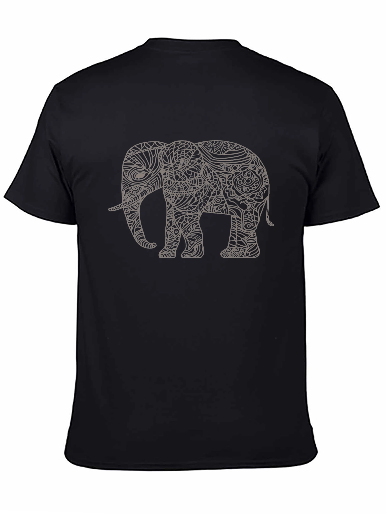 Elephant Graphic Tee - Mens Black Short Sleeve