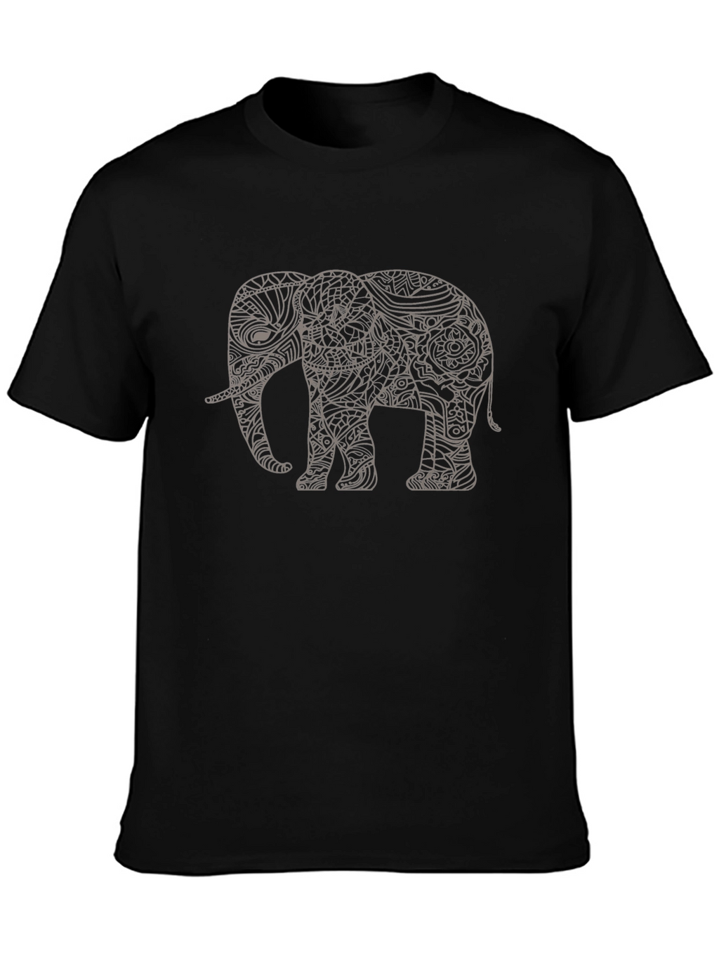 Elephant Graphic Tee - Mens Black Short Sleeve