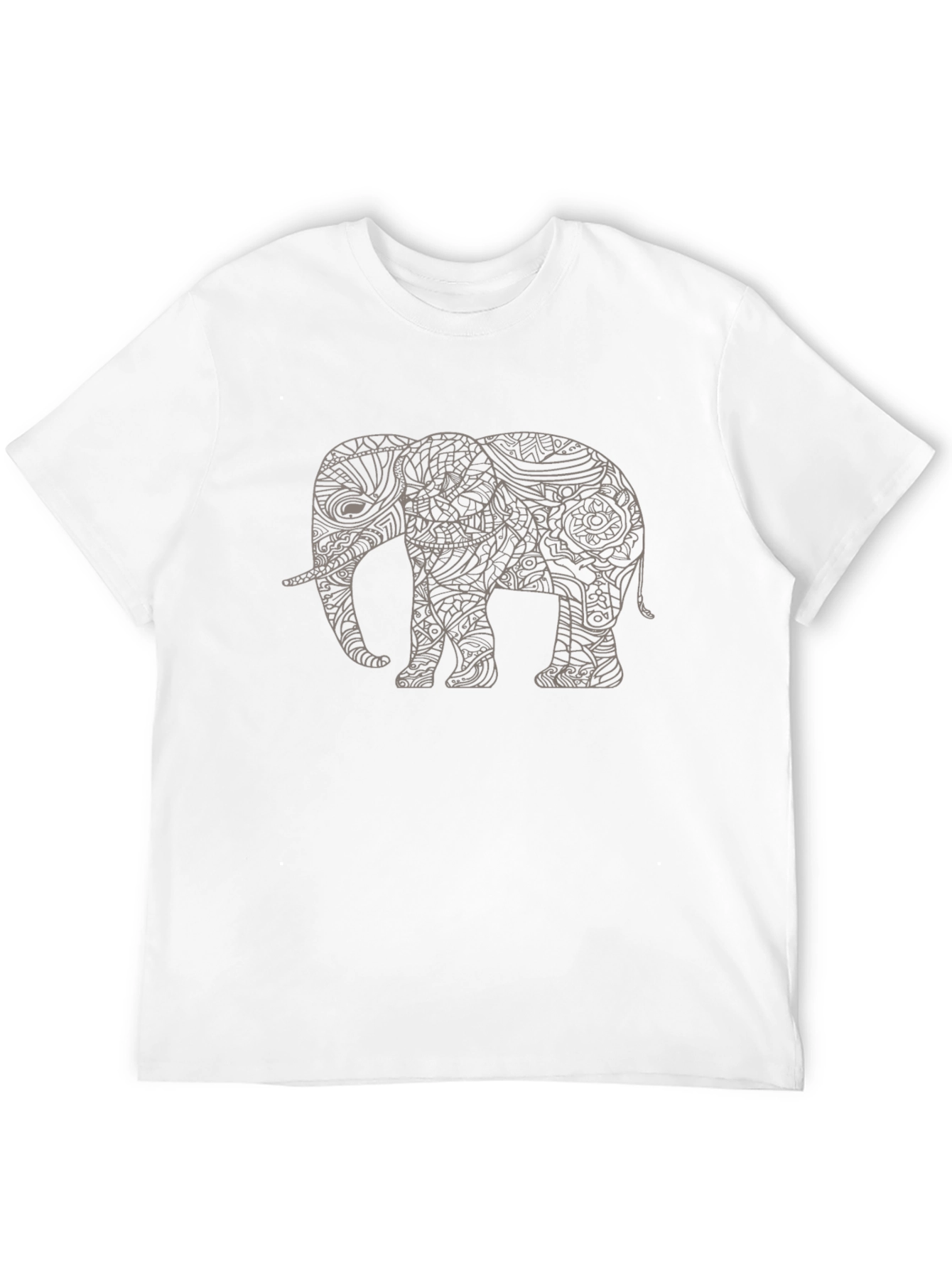 Elephant Graphic Tee - Mens Black Short Sleeve