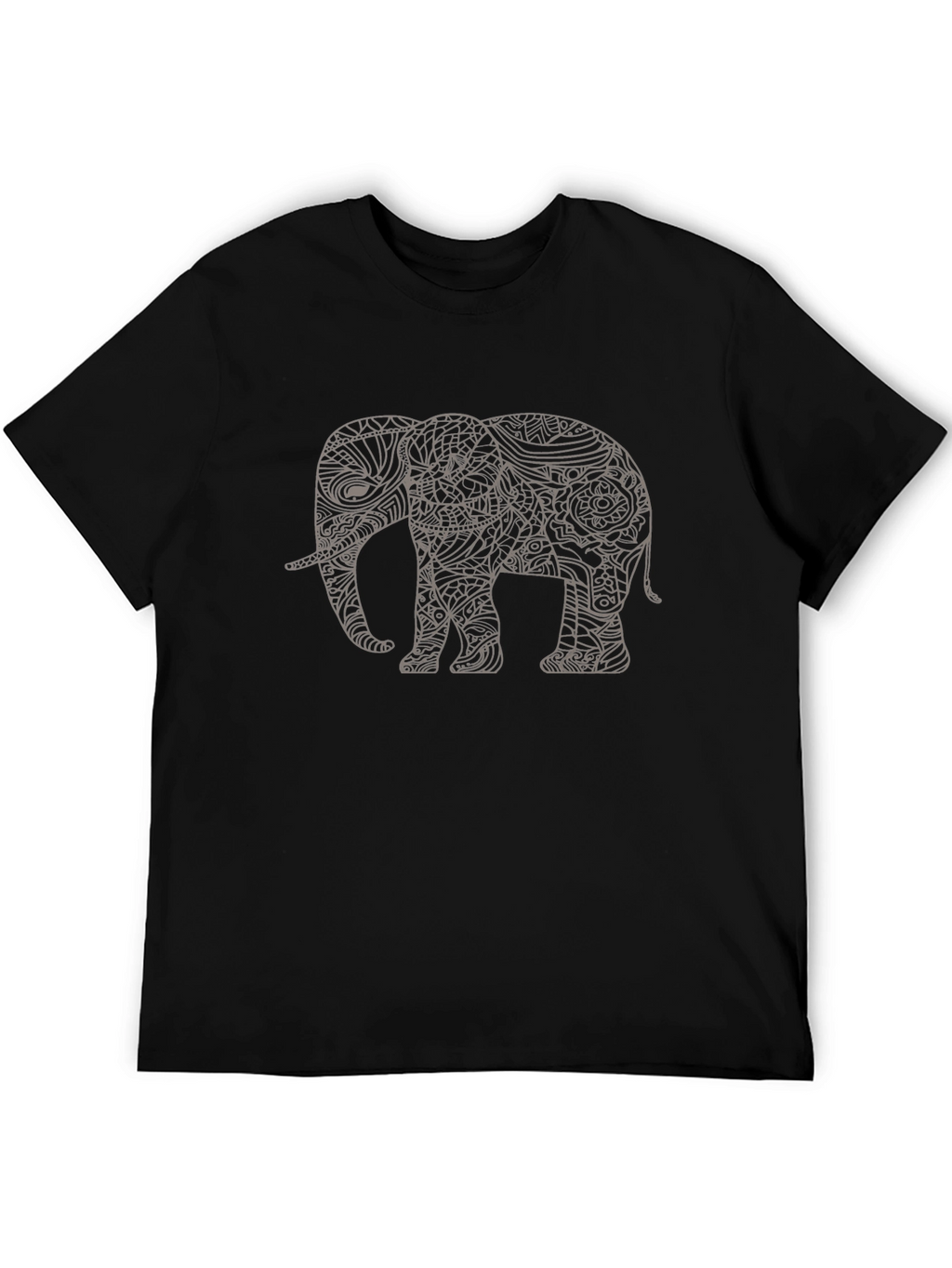 Elephant Graphic Tee - Mens Black Short Sleeve