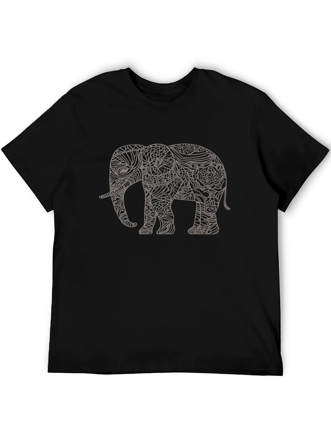 Elephant Graphic Tee - Mens Black Short Sleeve