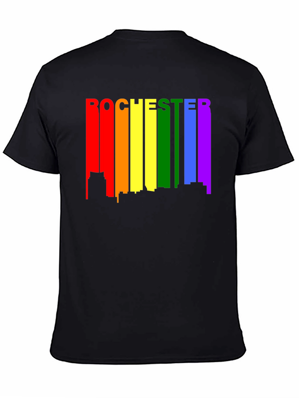 Rochester Pride Skyline T-Shirt - Black
