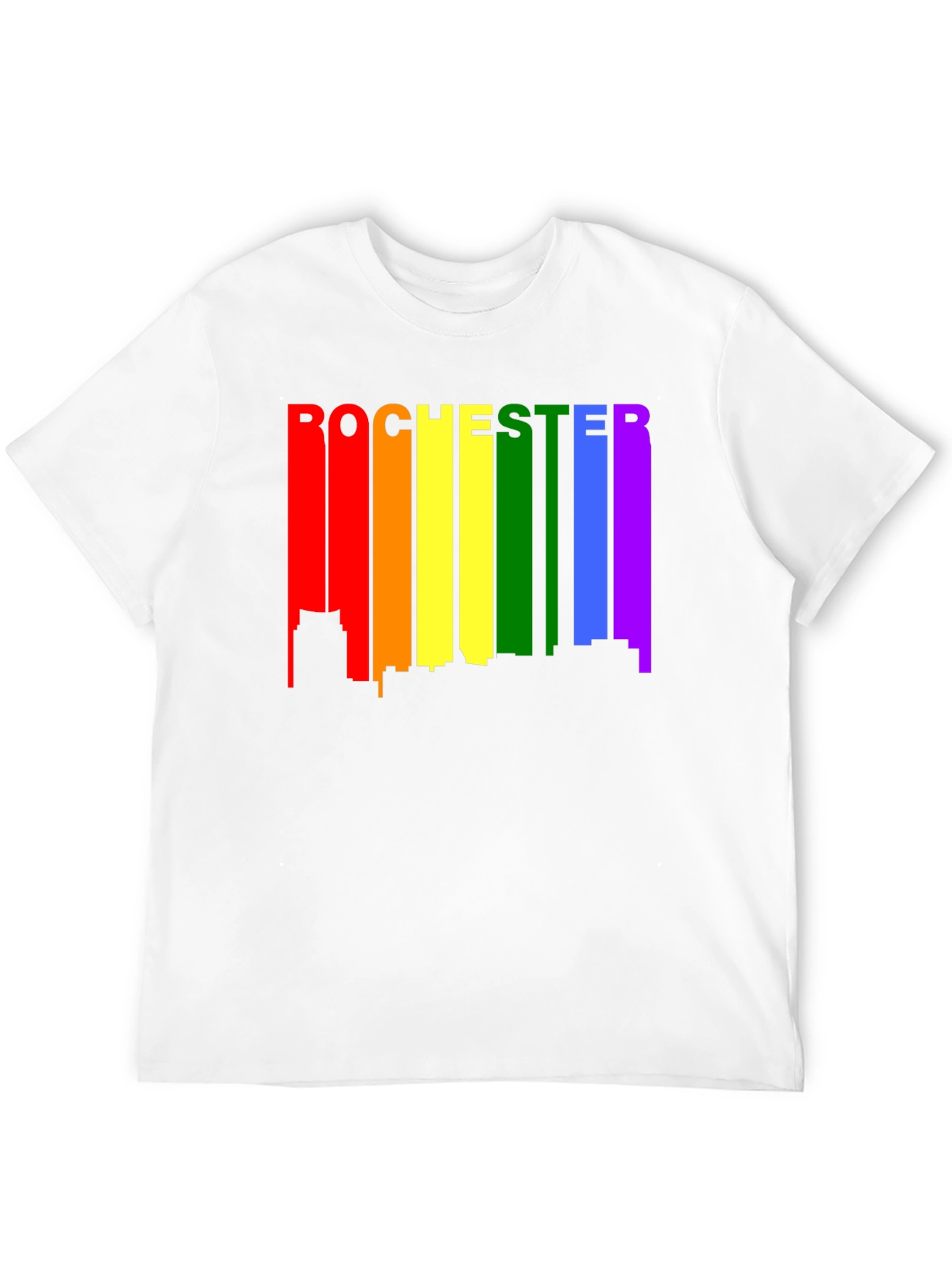 Rochester Pride Skyline T-Shirt - Black
