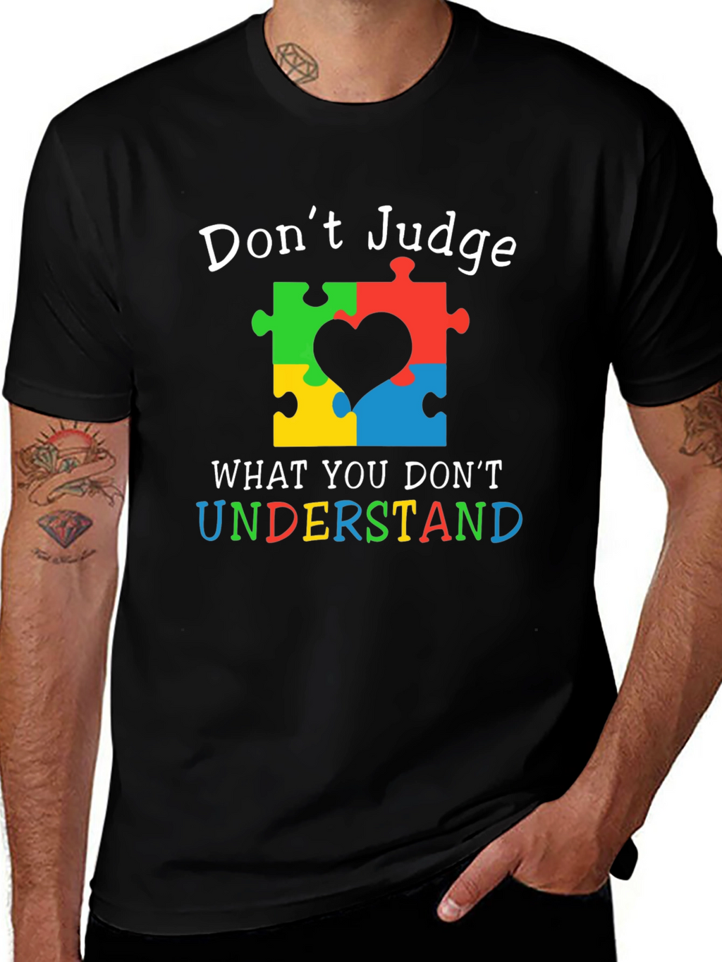 Autism Awareness Puzzle Heart T-Shirt