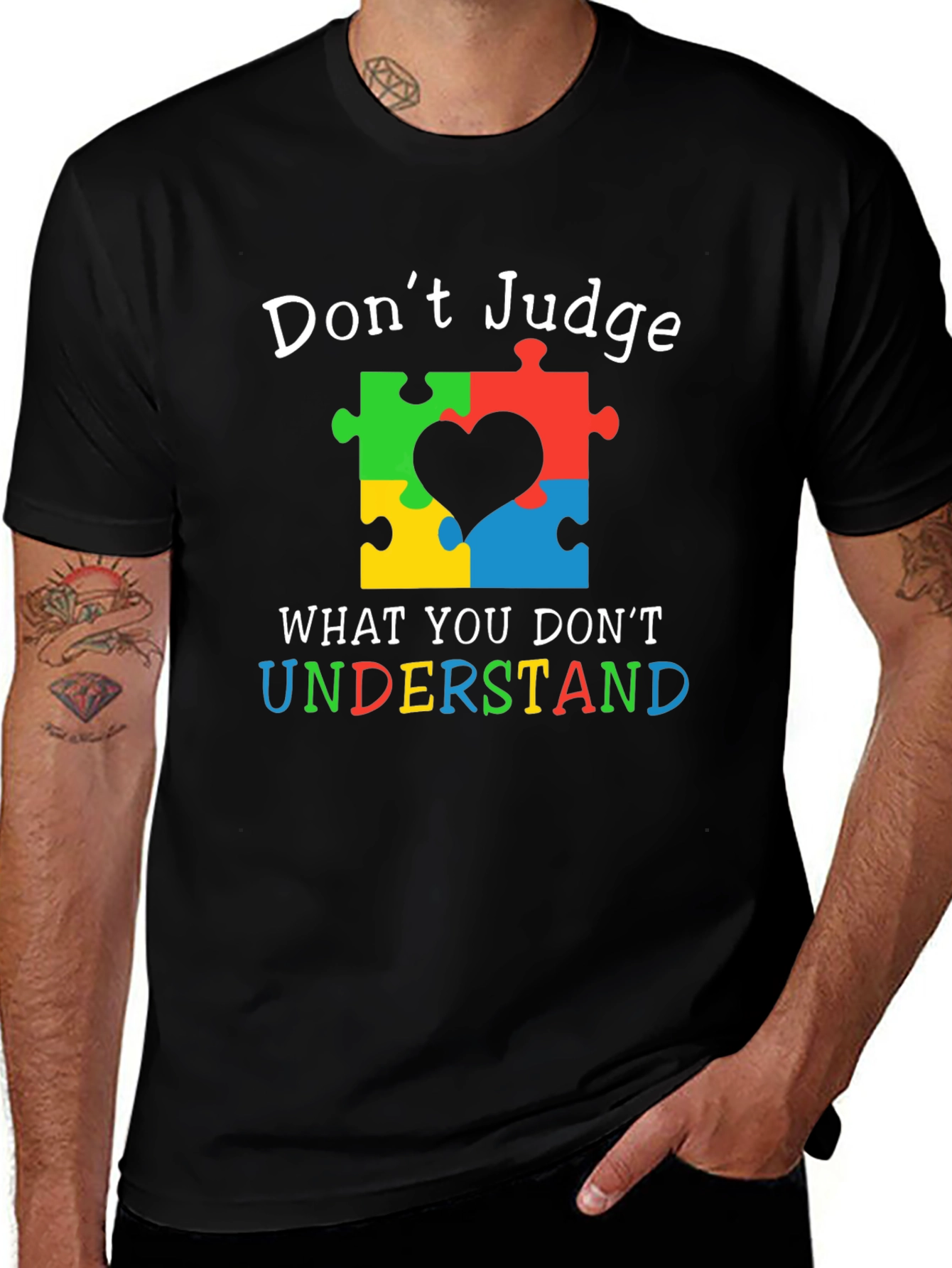Autism Awareness Puzzle Heart T-Shirt
