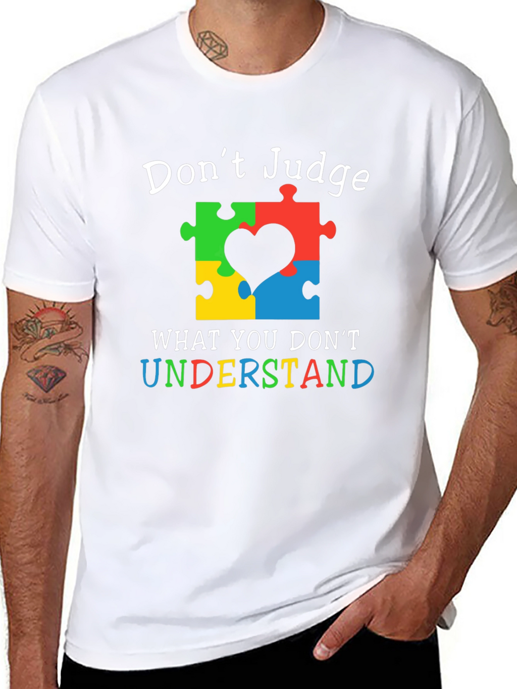 Autism Awareness Puzzle Heart T-Shirt