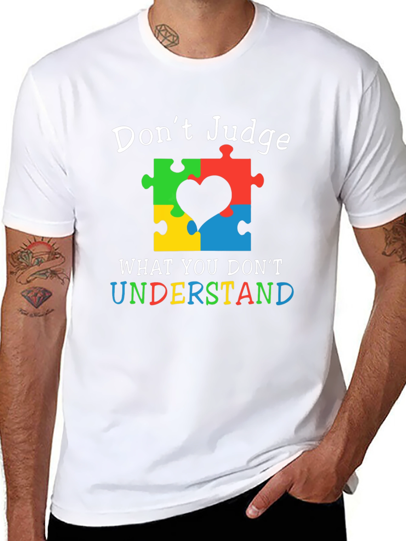 Autism Awareness Puzzle Heart T-Shirt