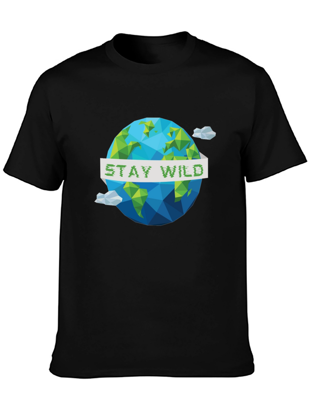 Stay Wild Geometric Earth Graphic Tee