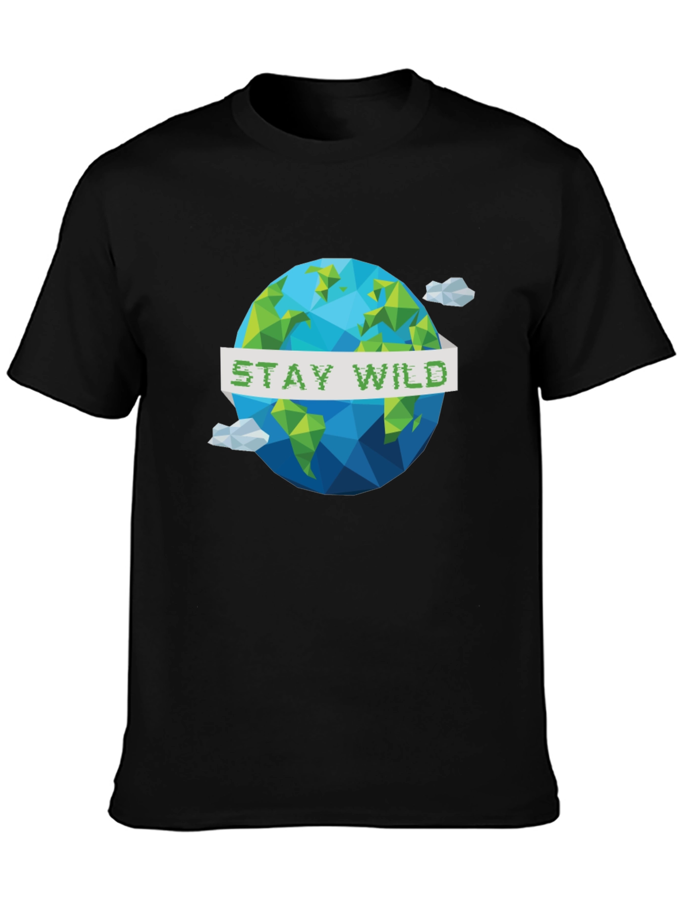 Stay Wild Geometric Earth Graphic Tee