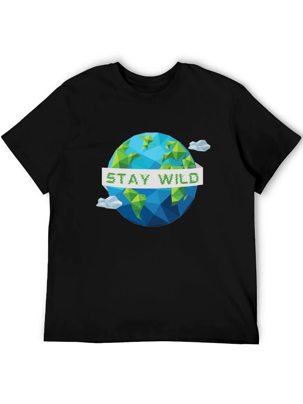 Stay Wild Geometric Earth Graphic Tee