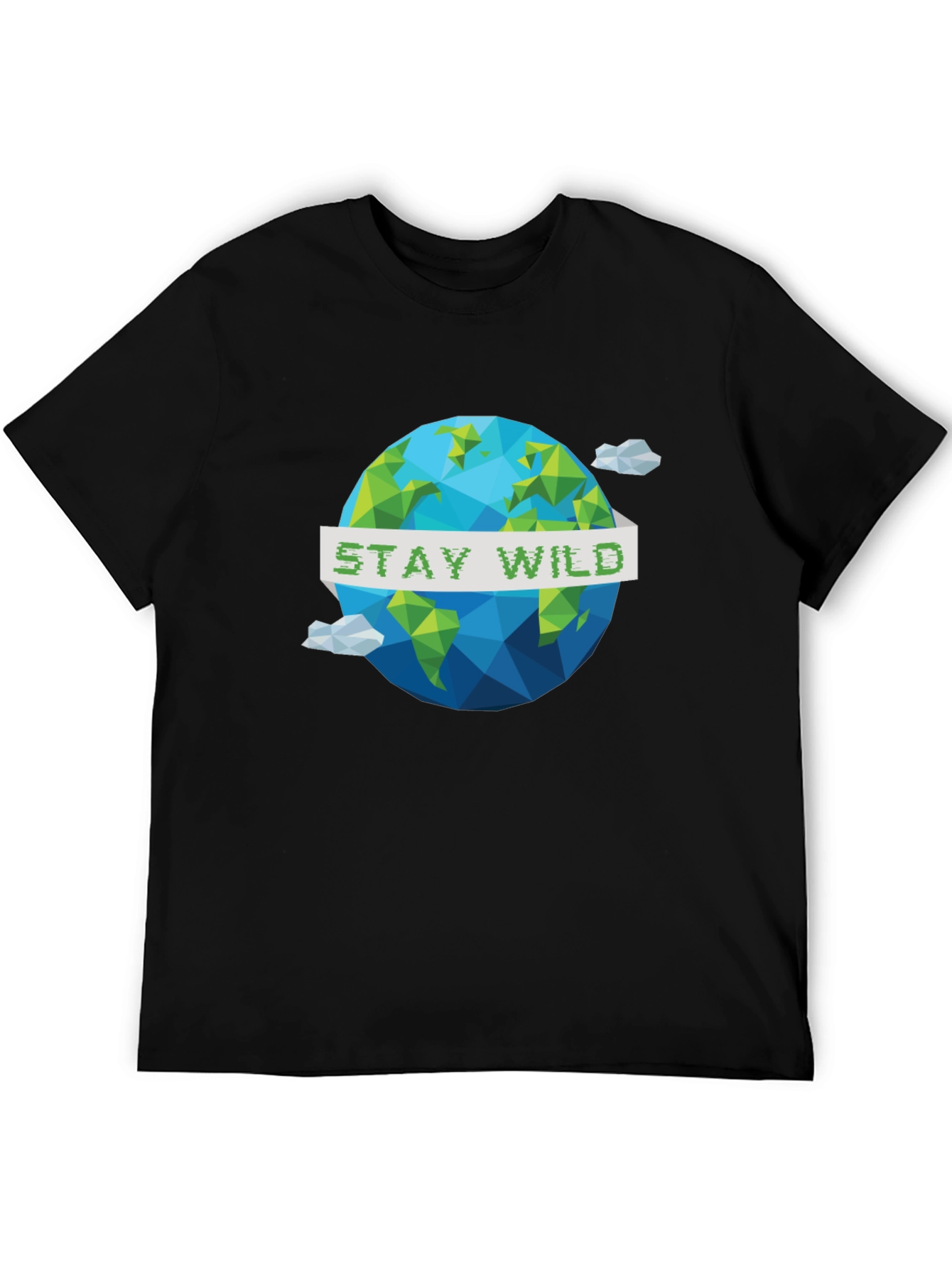 Stay Wild Geometric Earth Graphic Tee