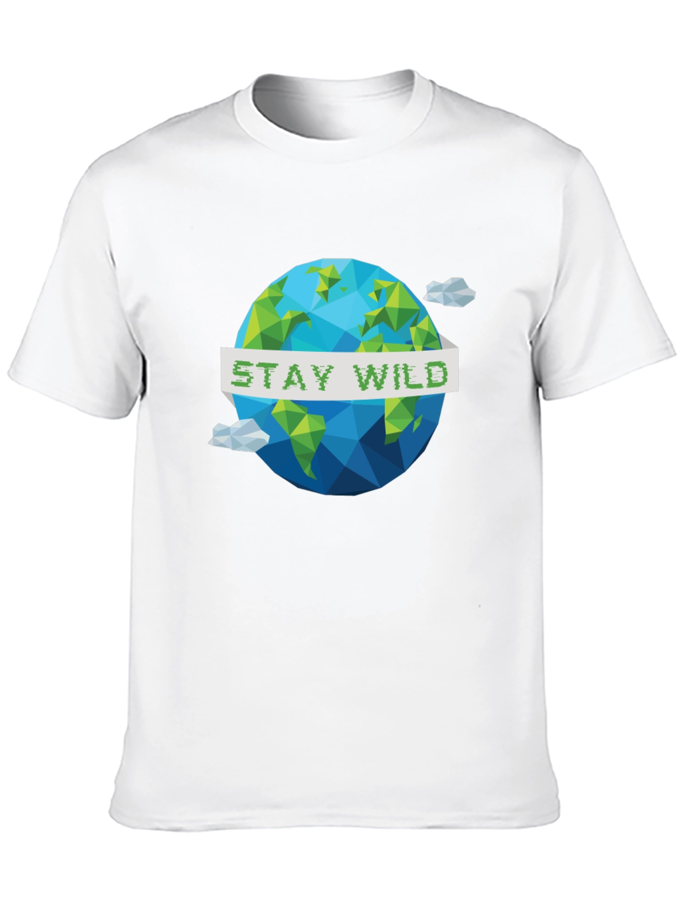 Stay Wild Geometric Earth Graphic Tee