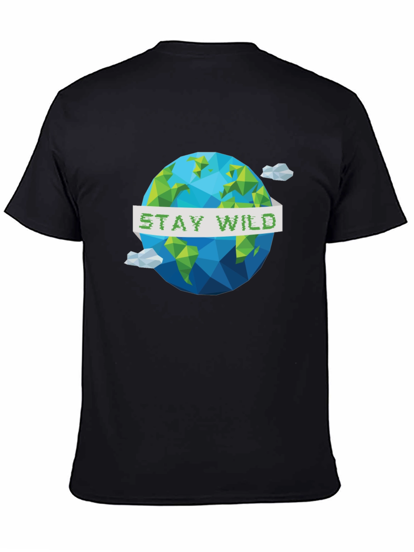 Stay Wild Geometric Earth Graphic Tee