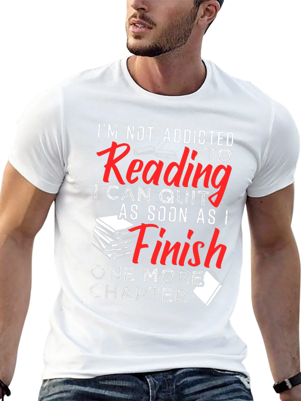 Funny Reading Addict T-Shirt: One More Chapter!