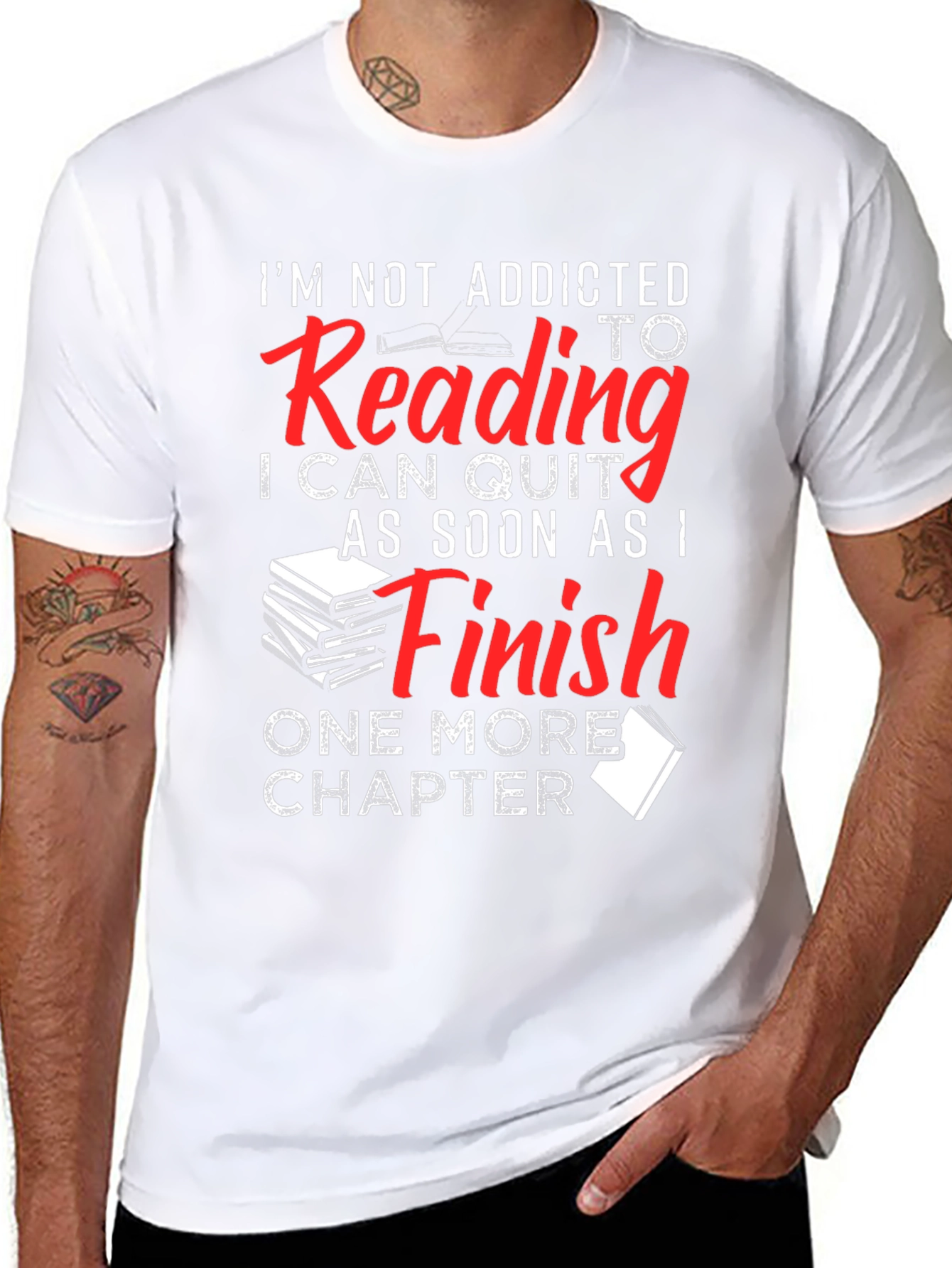 Funny Reading Addict T-Shirt: One More Chapter!