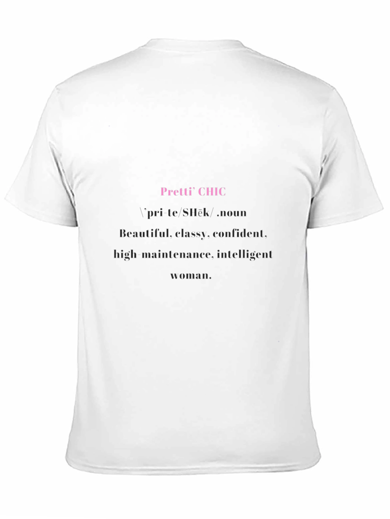 Pretti Chic Graphic Tee - Stylish Womens Definition T-Shirt