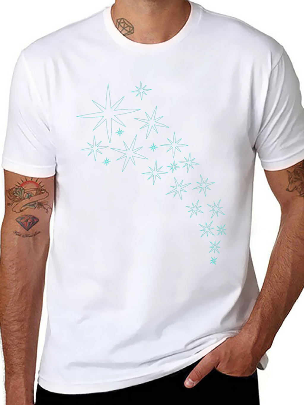 Retro Starburst T-Shirt - Atomic Age Design