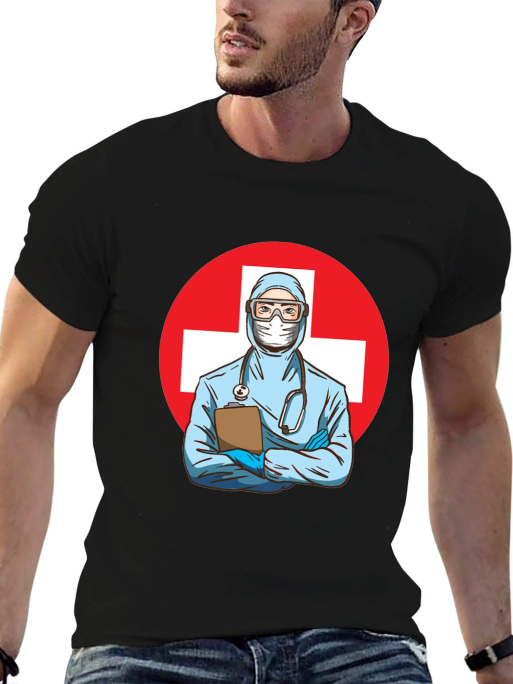 Doctor Graphic Tee - Black T-Shirt