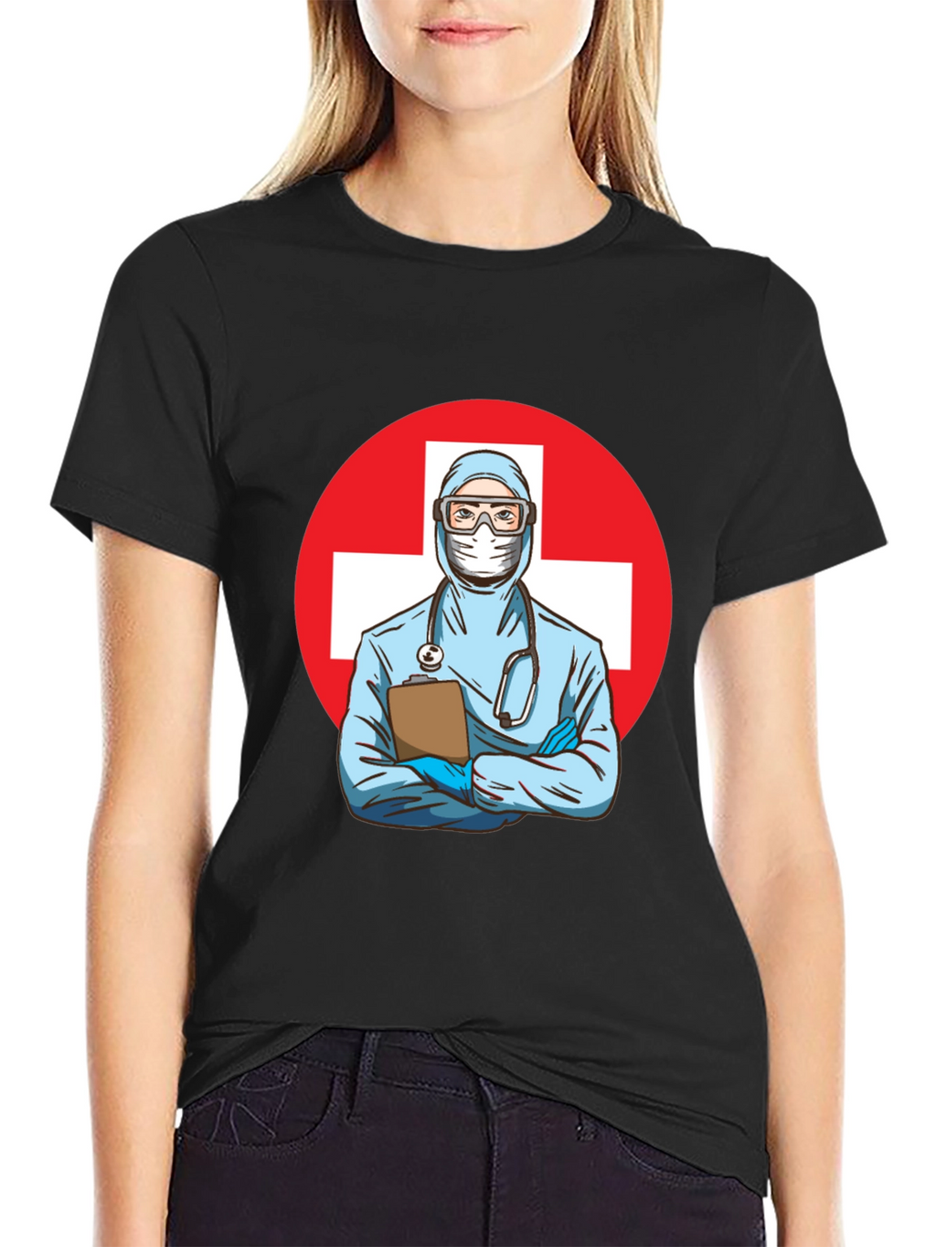Doctor Graphic Tee - Black T-Shirt
