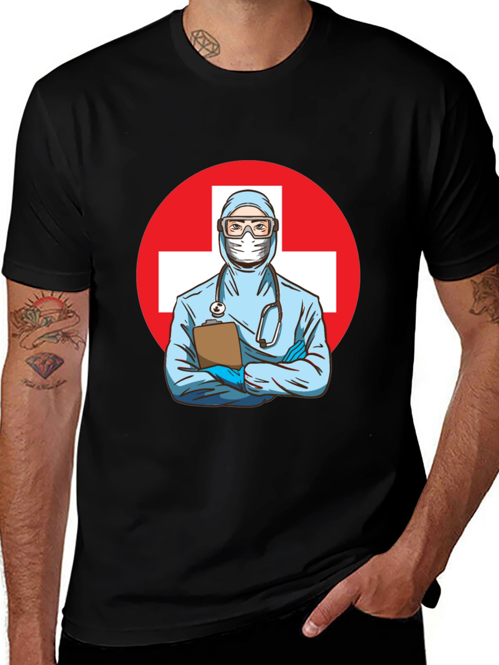 Doctor Graphic Tee - Black T-Shirt
