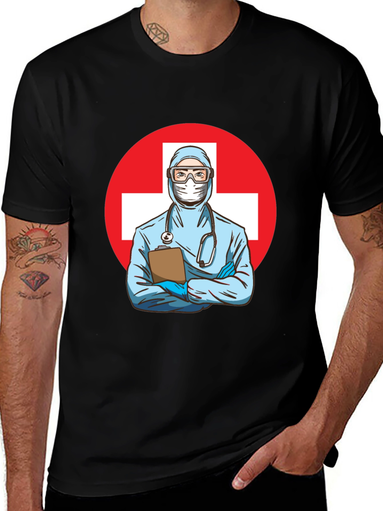 Doctor Graphic Tee - Black T-Shirt