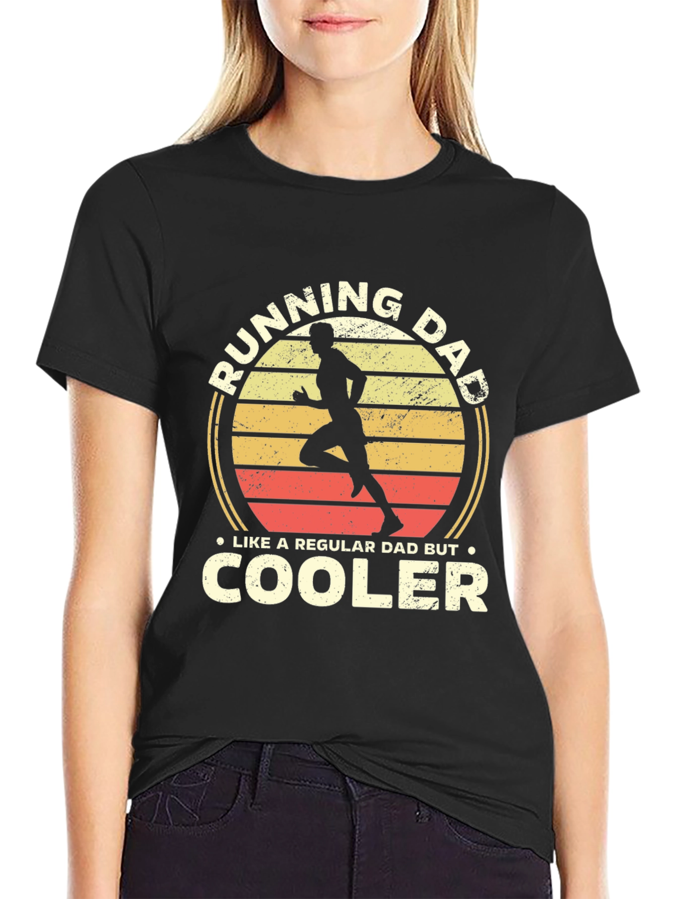 Running Dad T-Shirt - Like a Regular Dad But Cooler!
