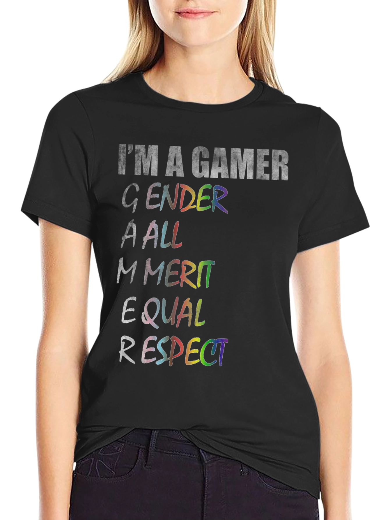 Gamer Gender Equality T-Shirt - Unisex Black Tee