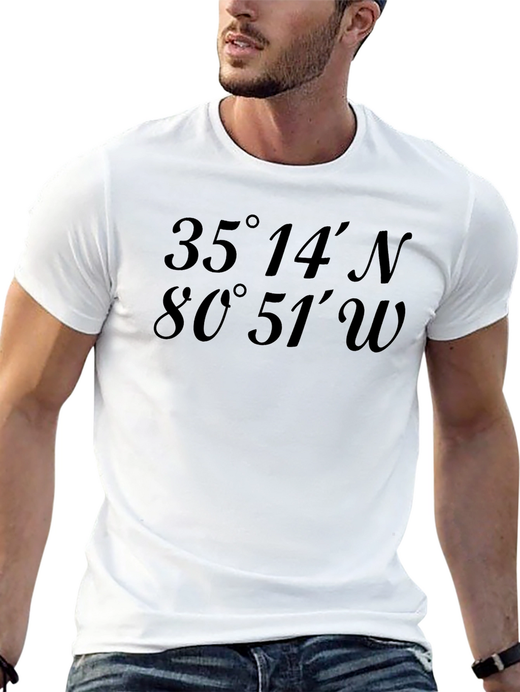 Latitude Longitude Coordinates Graphic T-Shirt