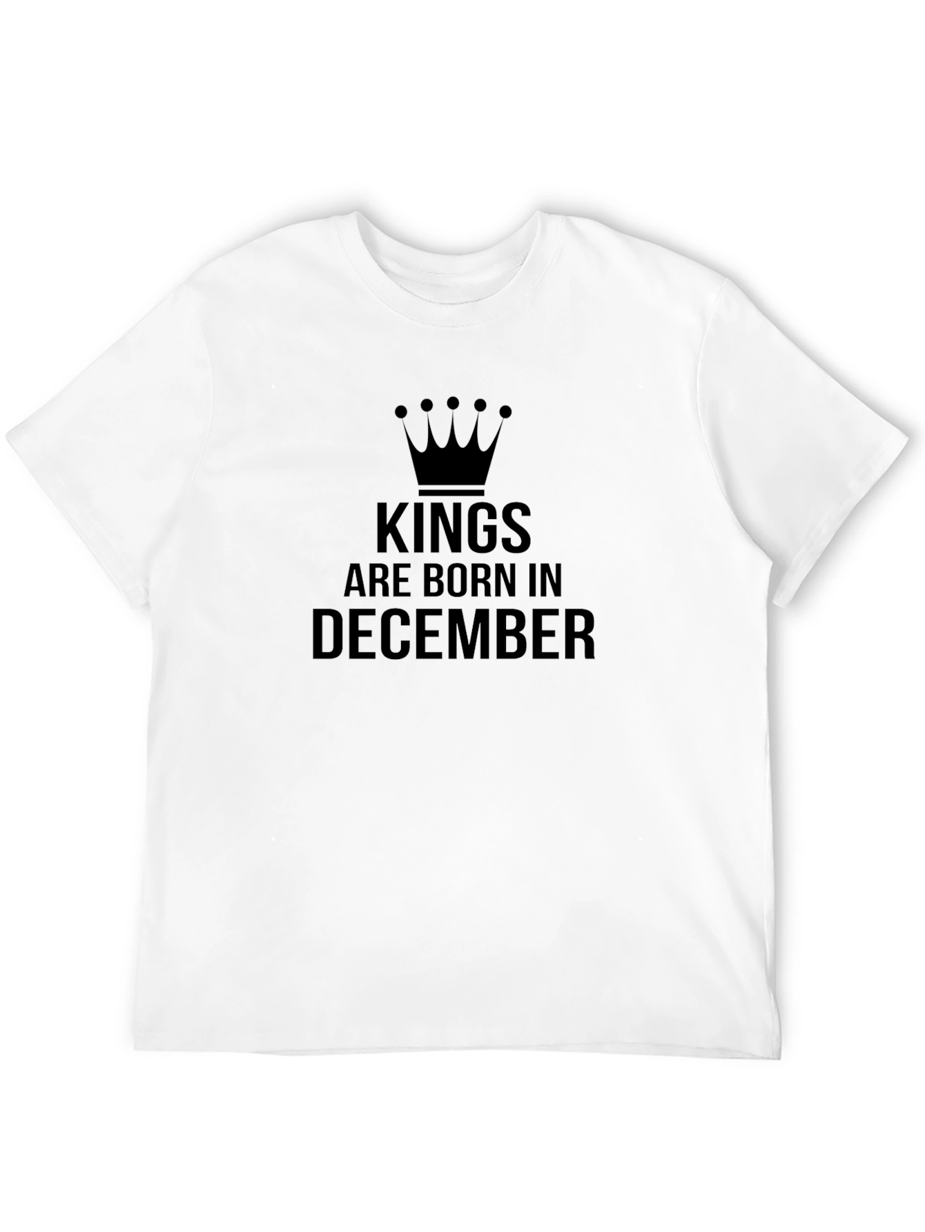 Kings Born in December Black T-Shirt