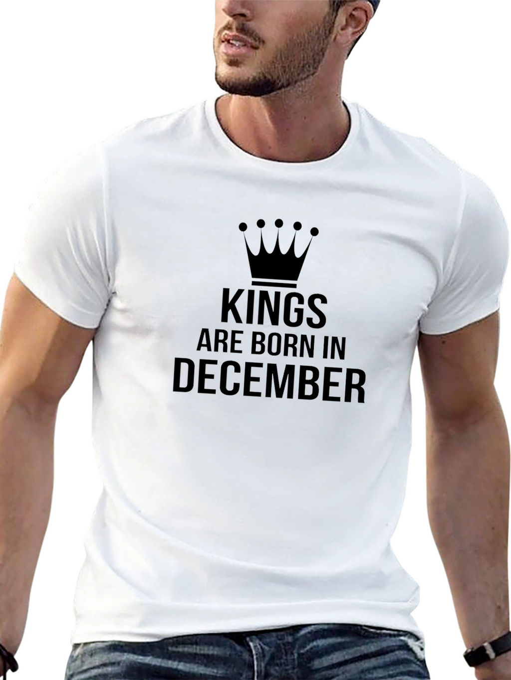 Kings Born in December Black T-Shirt