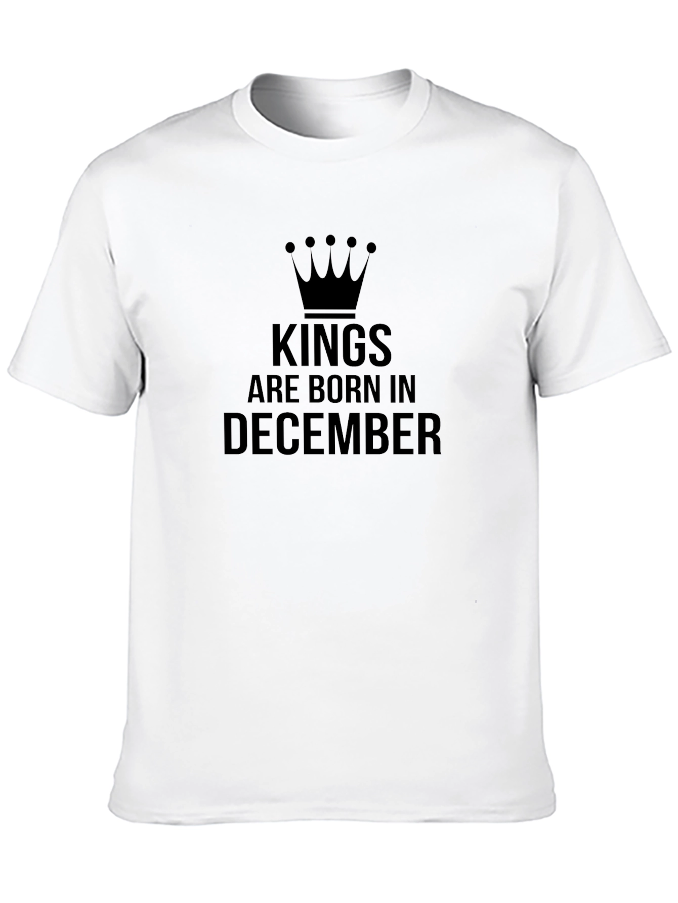 Kings Born in December Black T-Shirt
