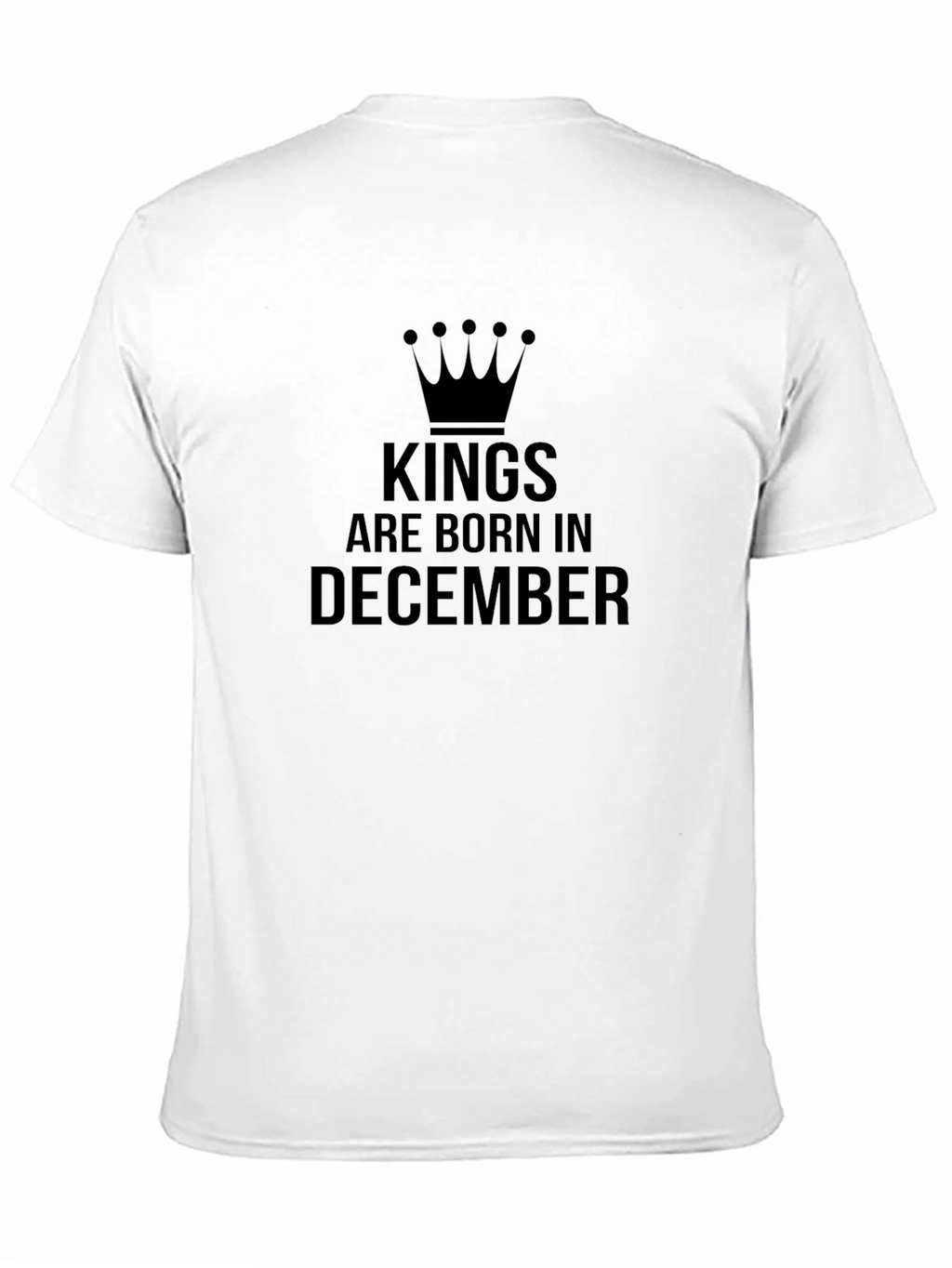 Kings Born in December Black T-Shirt