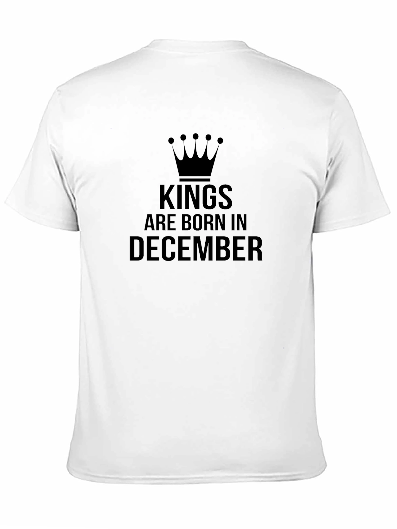 Kings Born in December Black T-Shirt