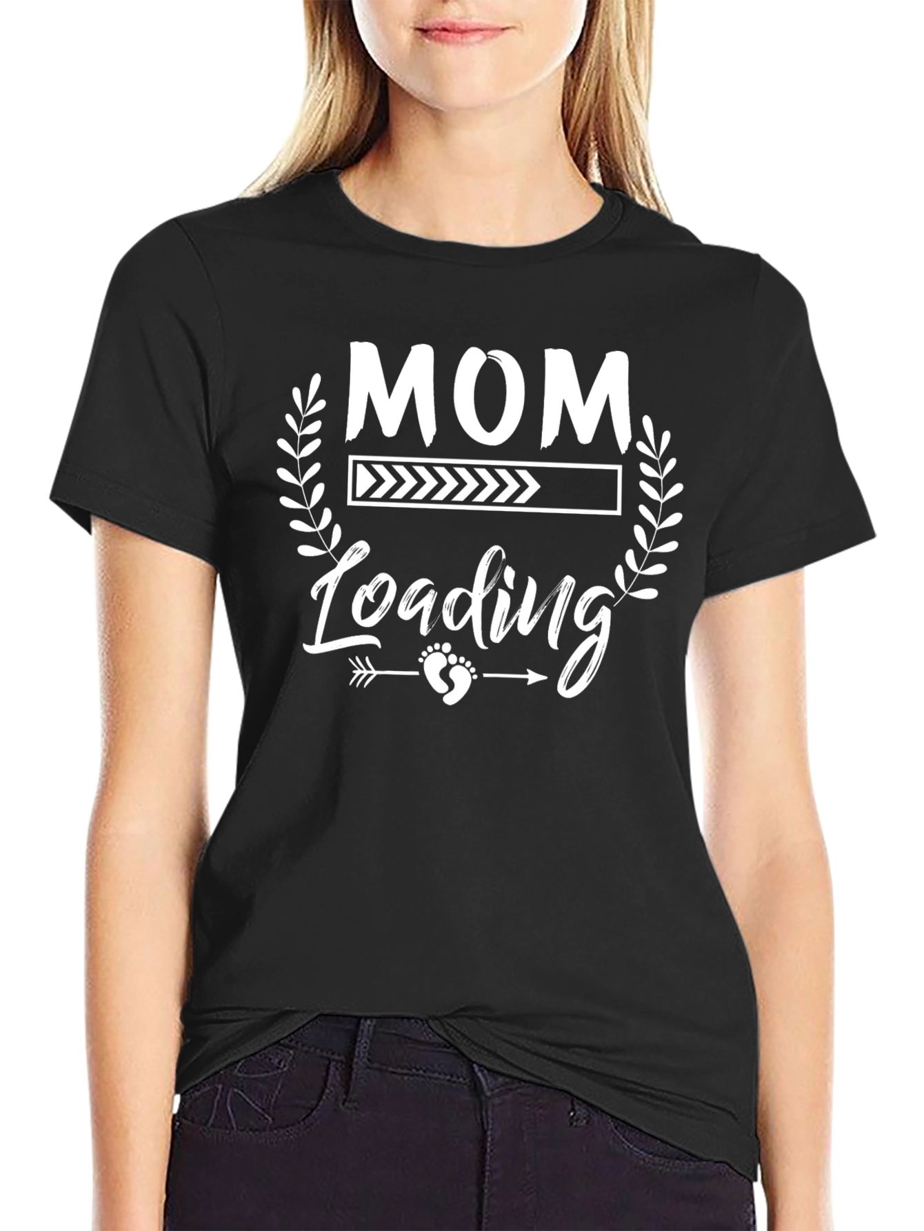 Mom Loading Pregnancy Announcement T-Shirt