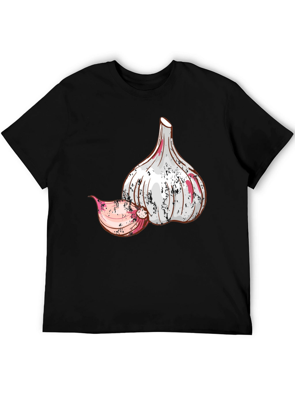 Garlic Graphic Black T-Shirt