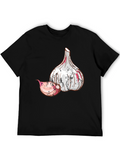 Garlic Graphic Black T-Shirt