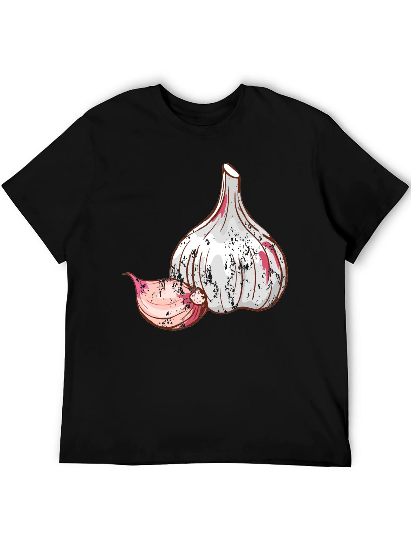 Garlic Graphic Black T-Shirt