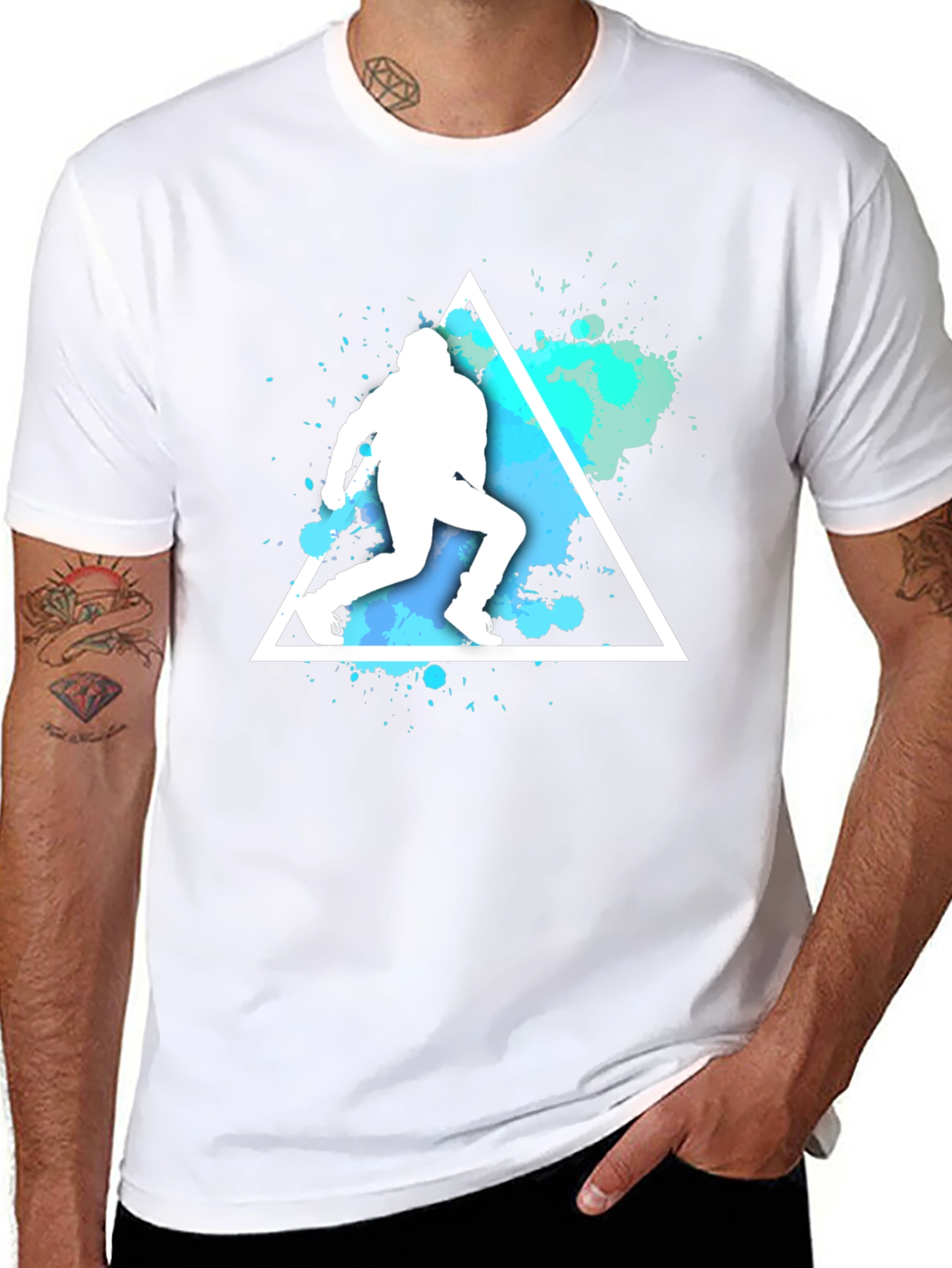 Athlete Triangle Graphic T-Shirt