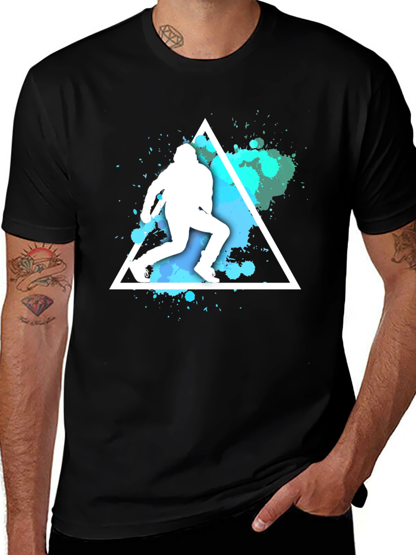 Athlete Triangle Graphic T-Shirt