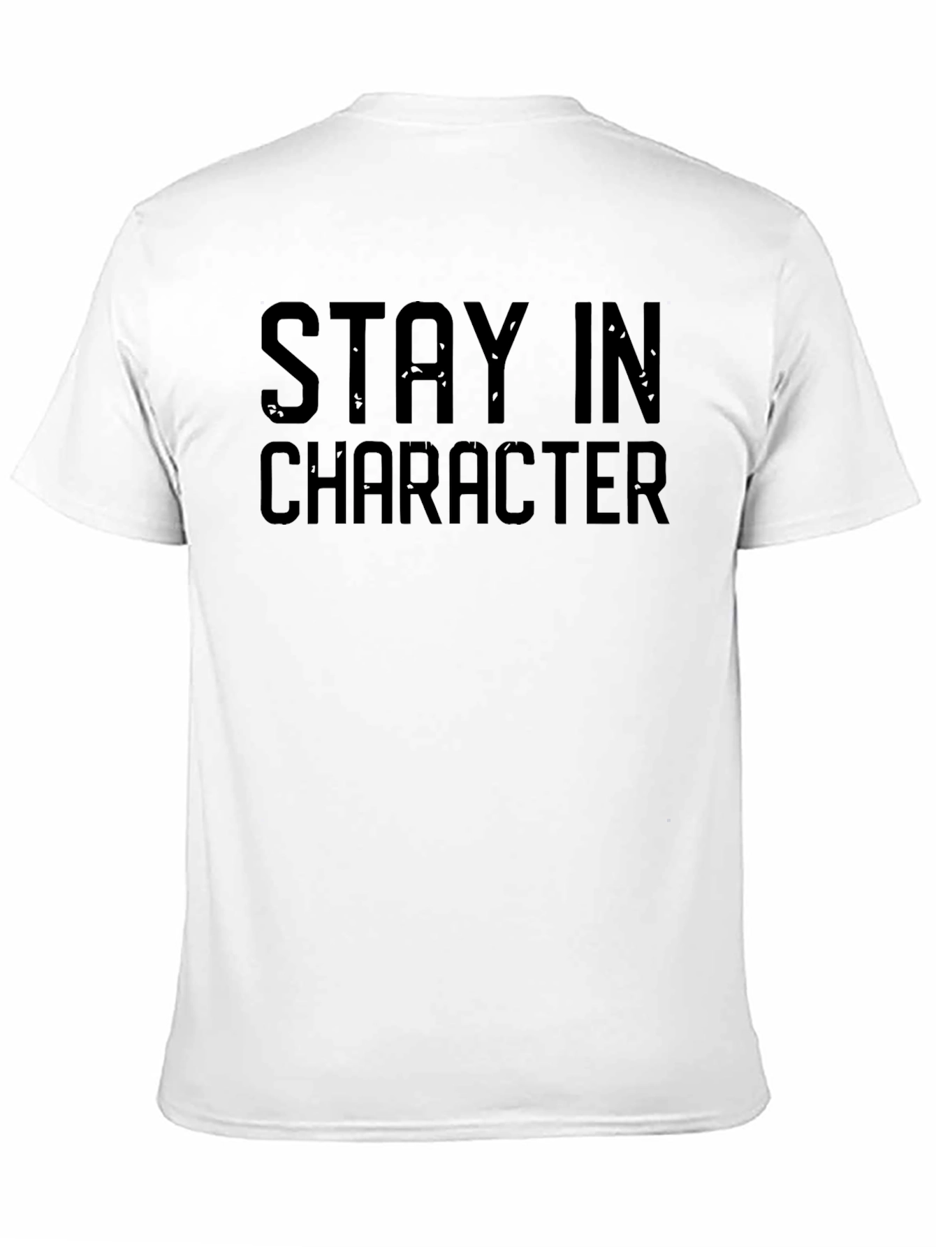 Stay In Character Graphic Tee - Black Cotton Shirt