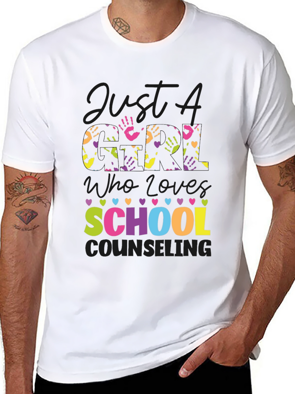 Colorful School Counseling T-Shirt